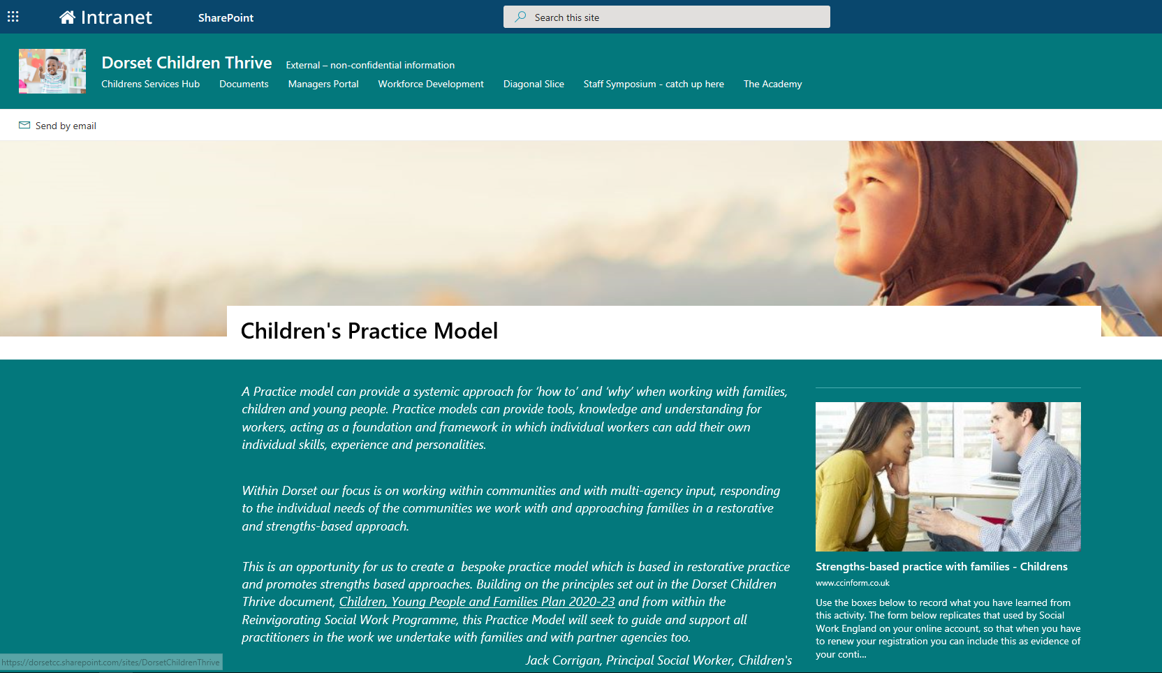 Children's Practice Model